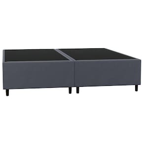 Base Cama Box Casal Queen 158cm Bipartido Hit I02 Suede Cinza - Mpozenato