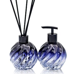 Kit Lavabo 2 Acessórios para Banheiro Saboneteira Difusor