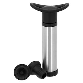 BOMBA À VÁCUO VINHO 15x4x4cm INOX 3PÇ