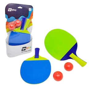 GO Play Kit Ping Pong Com 2 Raquetes e Bolinha MULTILASER