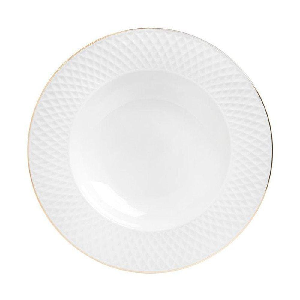 Prato Fundo Eclat Gold 23 cm - Home Style