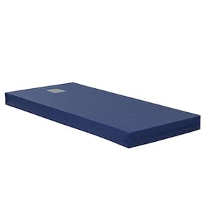 Colchão hospitalar com espuma d33 (12x88x188) azul