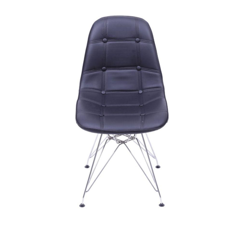 Cadeira DKR Base Cromada Botonê OR Design Preto