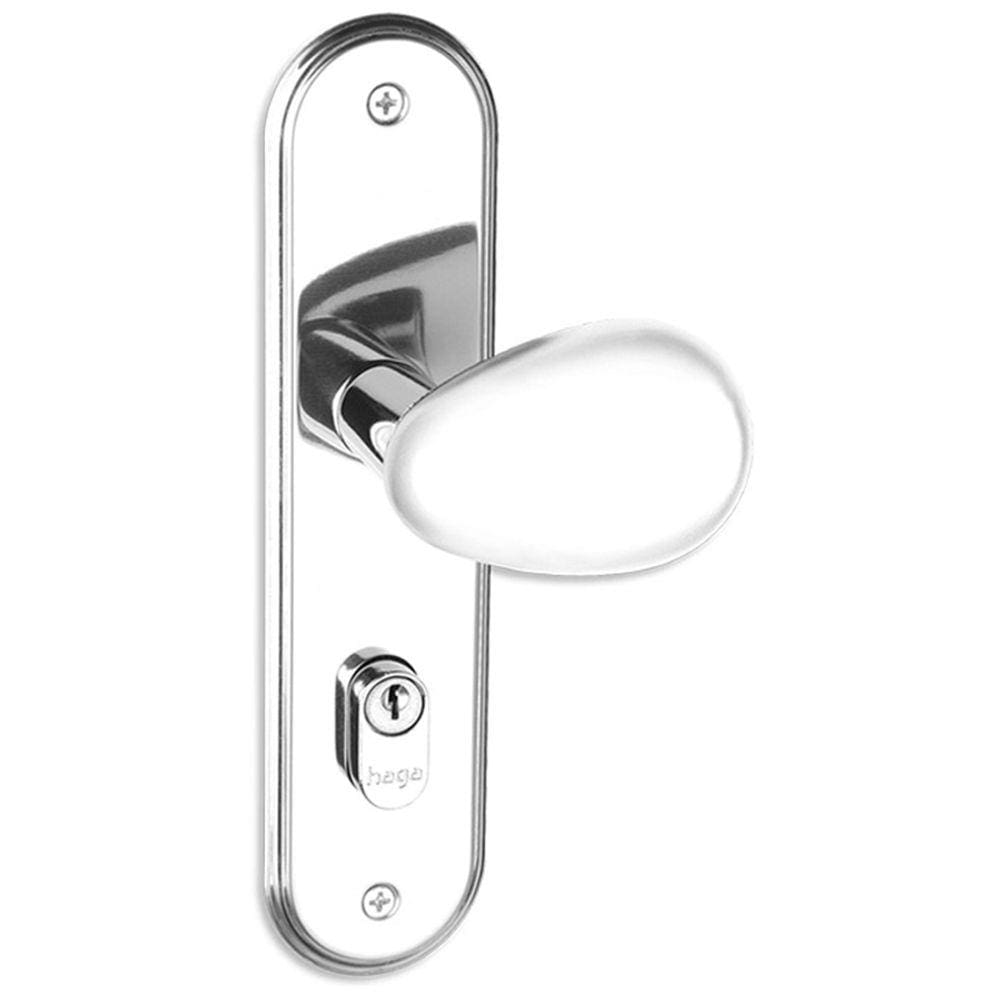 Fechadura HAGA - Click - Espelho 280 - Externa - 23448B