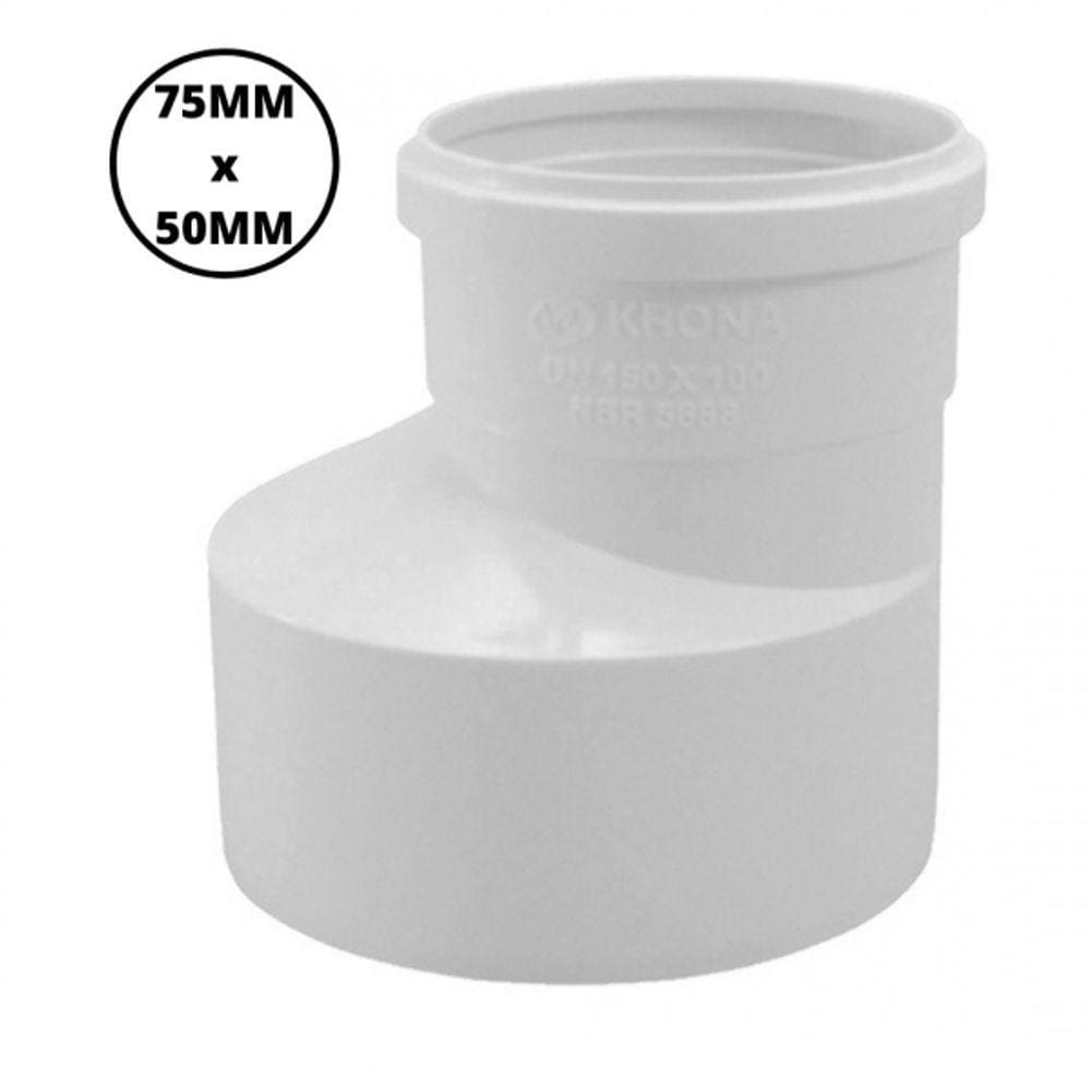 Reducao Excentrica Esgoto Prim Dn 75X50 Krona 0654