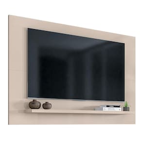 Painel Para TV Até 60 Pol. com Prateleira 1.35 Safira C14 Off White - Mpozenato
