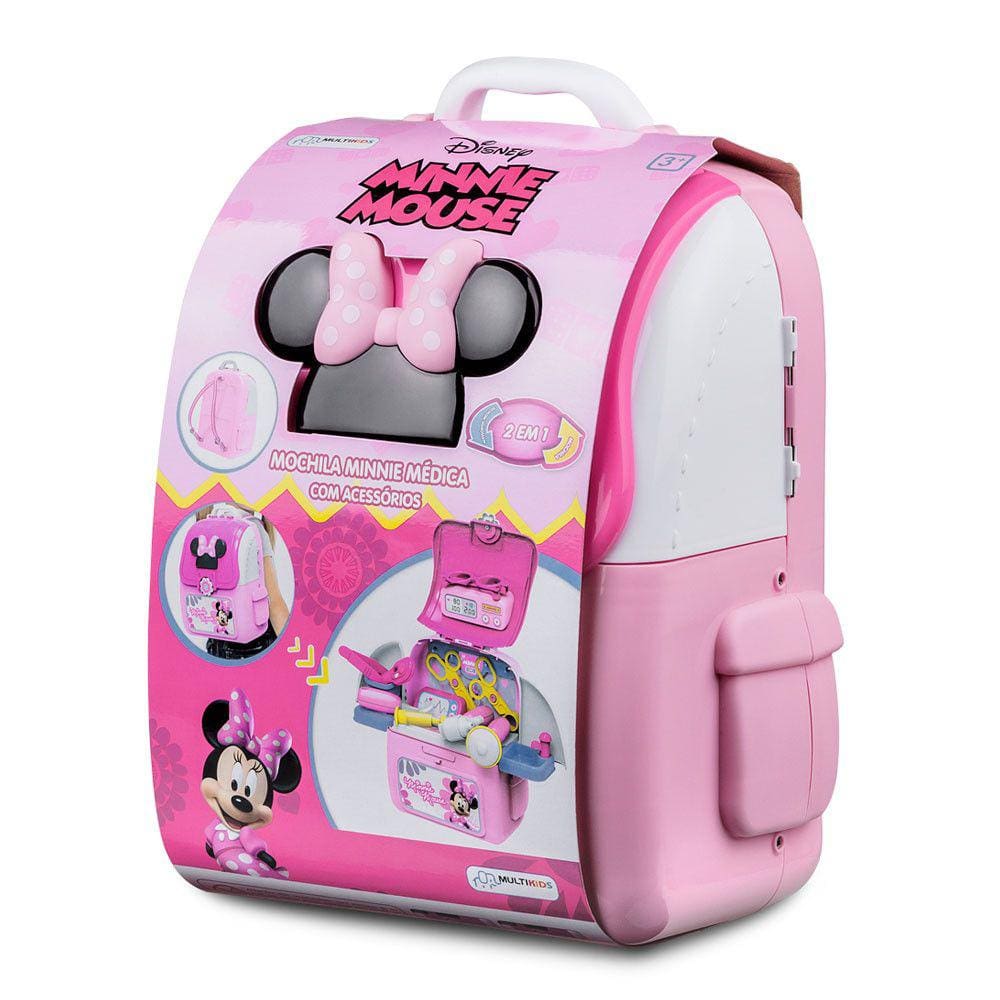 Mochila Kit Play Set Minnie Médico Multikids - BR1297