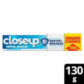 Creme Dental Closeup Menta Refrescante Dentes + Brancos 130g