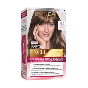Tintura L`Oréal Imédia Excellence Creme Nº 6.1 Louro Escuro Acinzentado entado