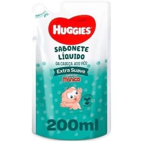 Sabonete Liquido Infantil Huggies Extra Suave Refil 200ml