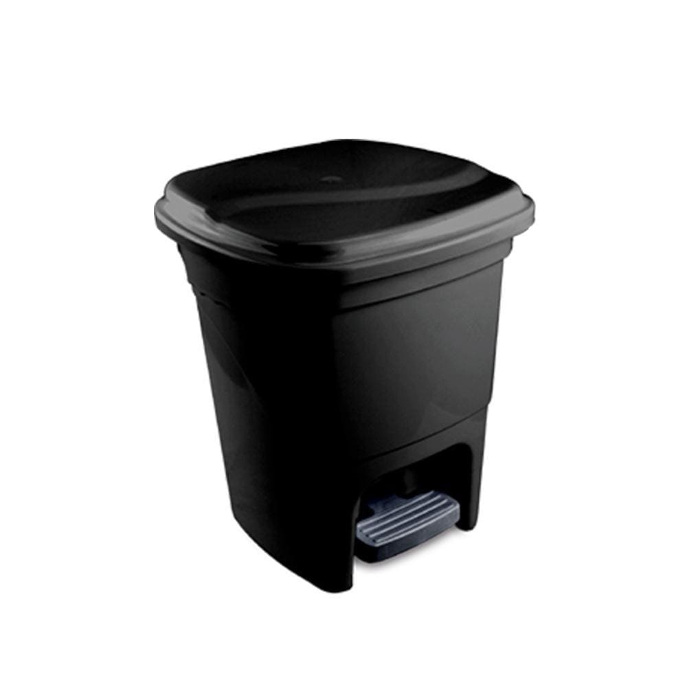 Lixeira com Pedal Plasvale 15l Preta