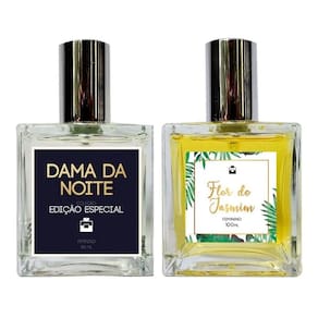 Kit Perfumes Dama da Noite + Jasmim + Brinco 4mm