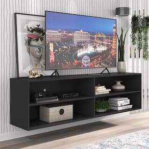 Rack para TV 75" Suspenso Jazz Multimóveis MP1016 Preto