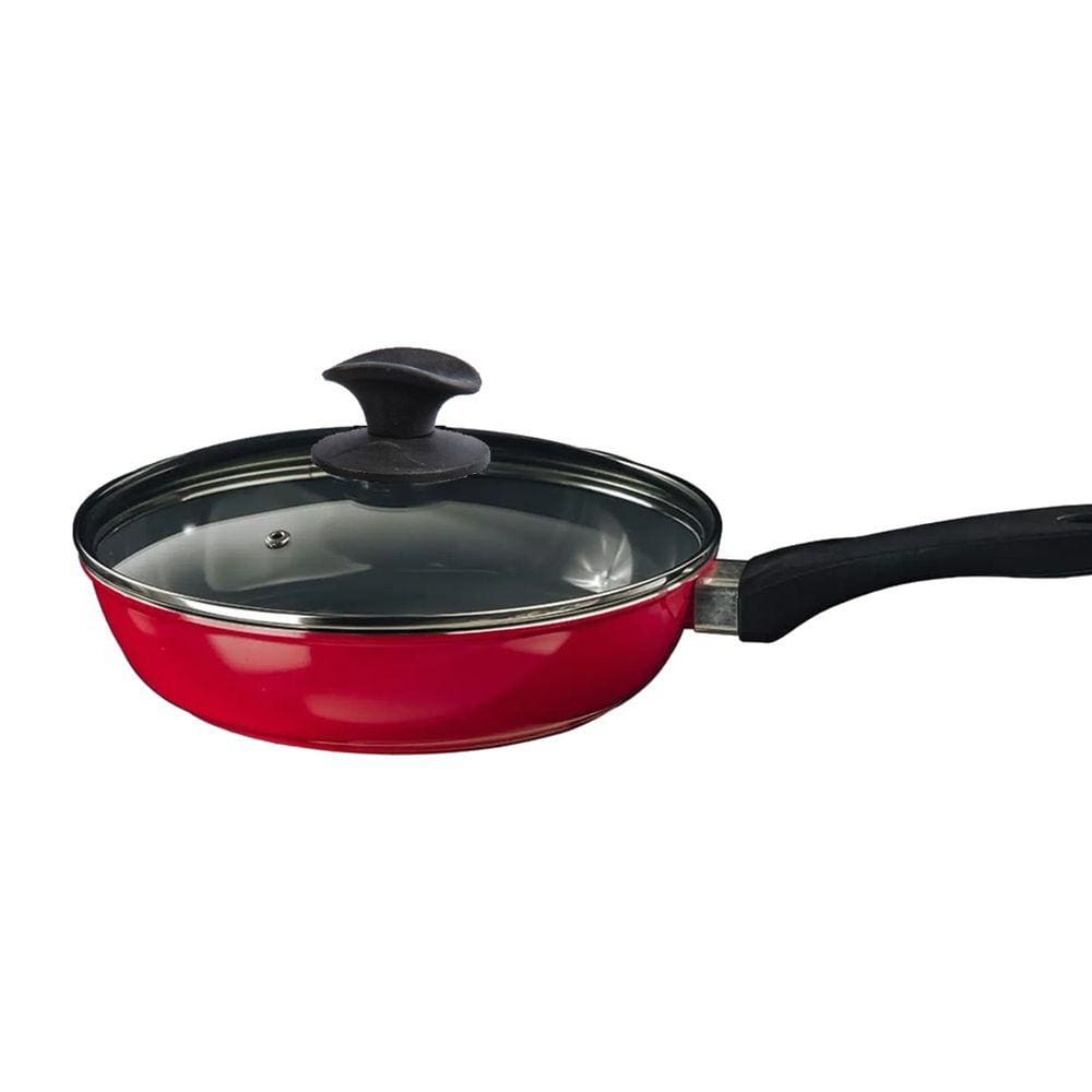 Frigideira Vermelho Antiaderente em Cerâmica Javali CB 16cm