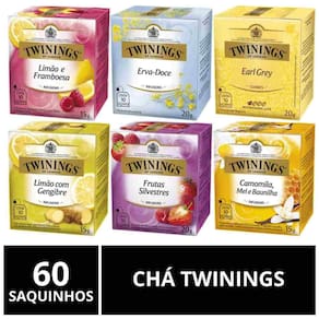 Chá Twinings Importado, 6 caixas com 10 saquinhos