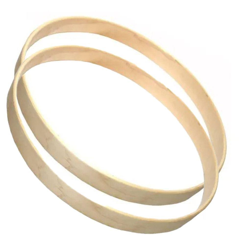 Kit Par de Aros para Bumbo Adah Madeira ABM-1400 14" 14 Pol