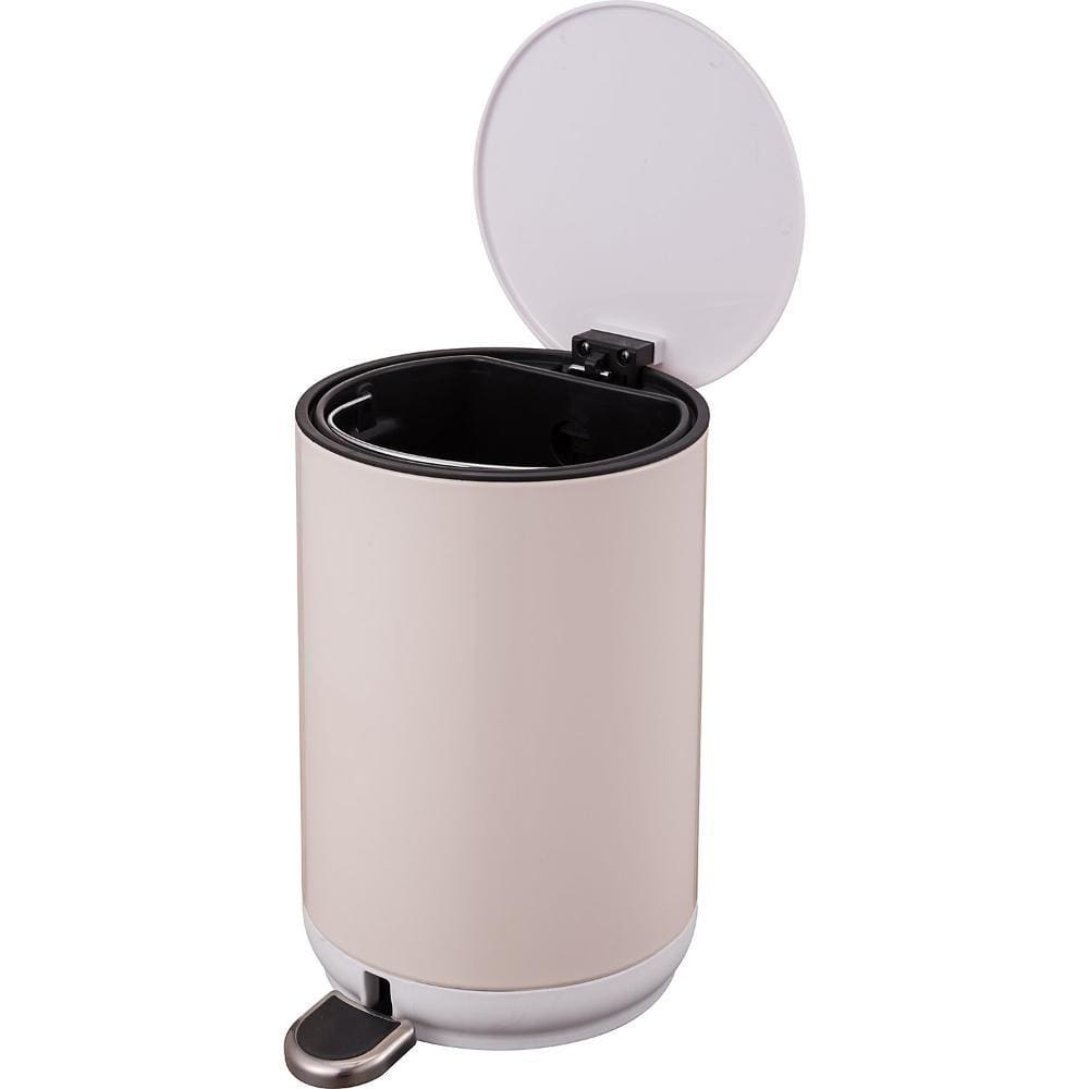 Lixeira com Pedal 5 Litros Bege Just Home Collection