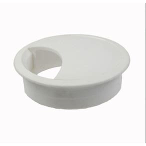 Acabamento Passa Fio Branco 59mm Para Móveis 24 Peças