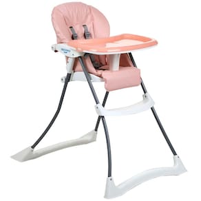Cadeira Alimentação Refeição Infantil Bebê 6-36M 15kg Reclinável Bandeja Dupla Rose Madder Burigotto