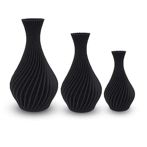 Vasos De Plantas Artificais - Jarro Espiral - Decoração Sala