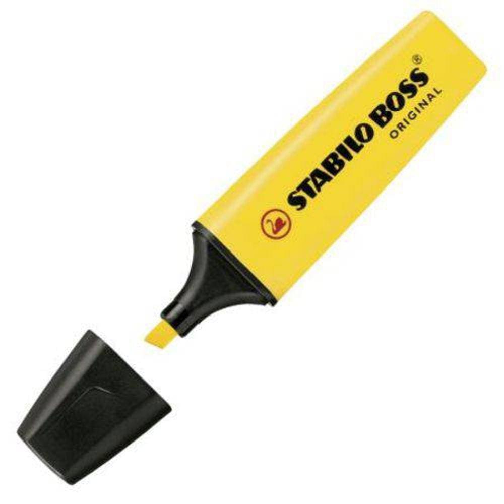 Caneta Marca Texto Stabilo BOSS 70 Amarelo Avulso