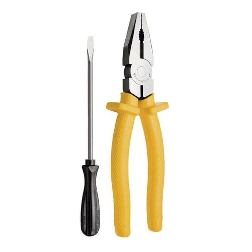 Alicate Tramontina Universal 8 1000V +  Chave De Fenda