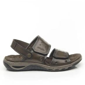 Sandalia Papete Masculino Casual Couro Amortech Pegada 131668