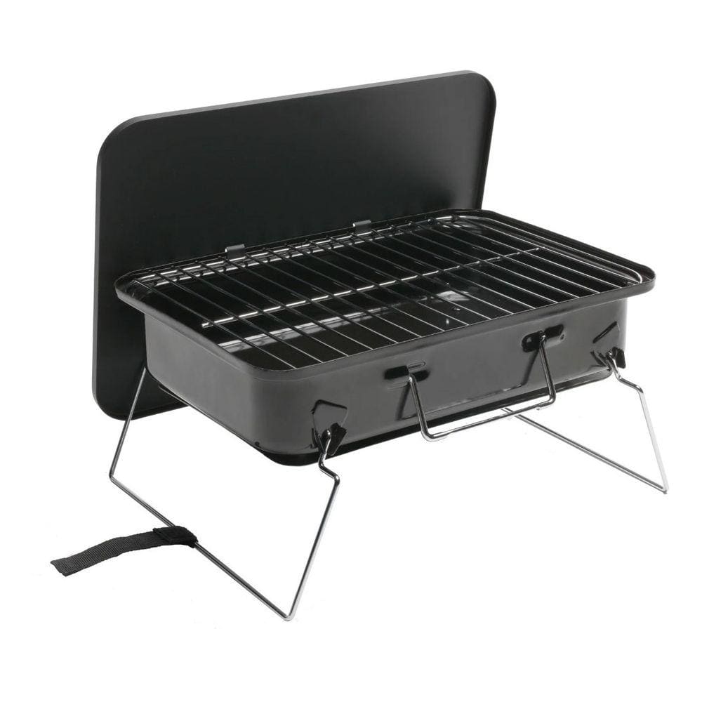 Churrasqueira Portátil Aço Inox Móvel Compacta 35x25x25cm