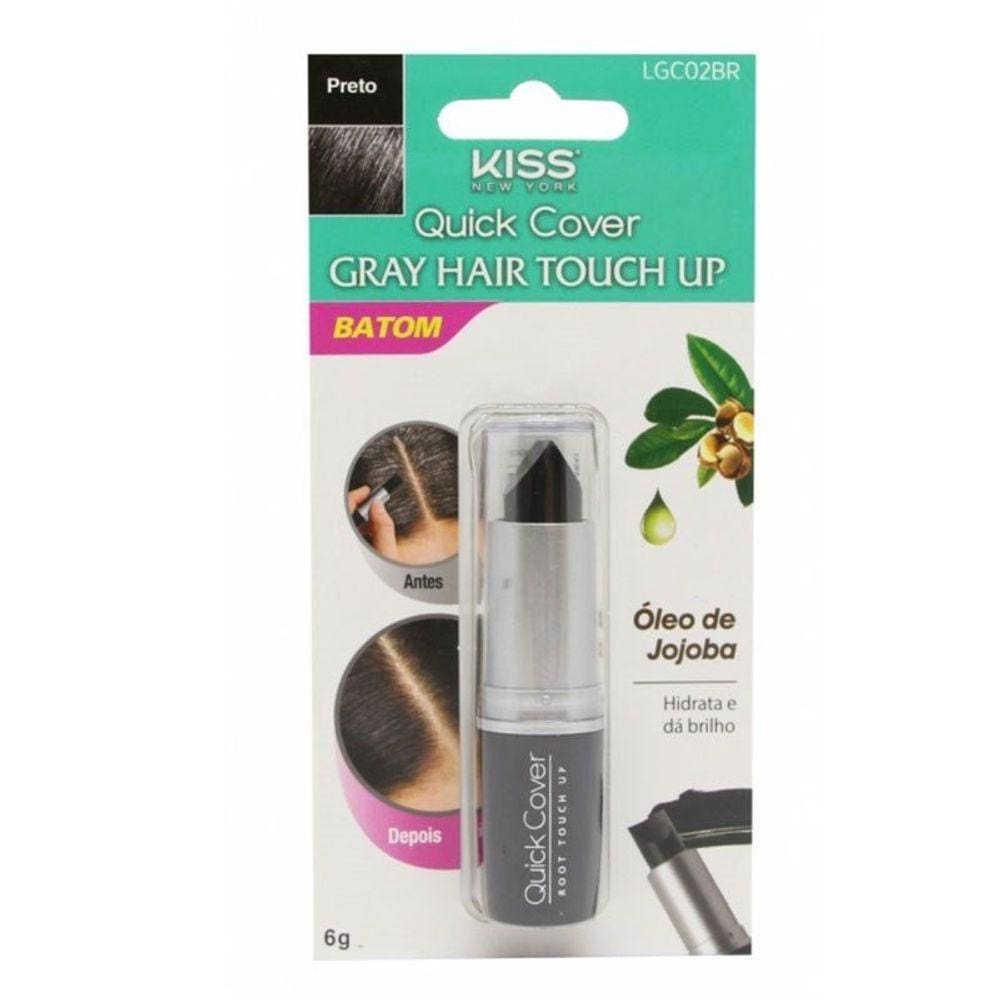 Retoque De Raiz Stick Quick Cover Kiss New York Preto 6g