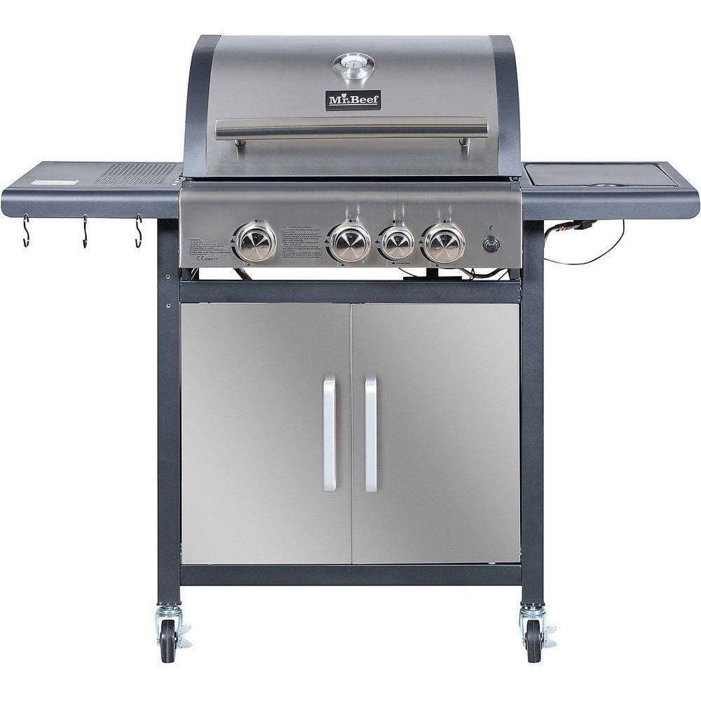 Churrasqueira Americana Premium Inox A Gás Com 4 Queimadores
