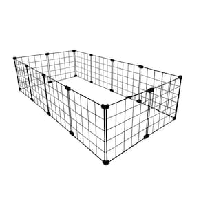 Cercado para Porquinho da Índia 60x120x30cm Aramado Simples Preto