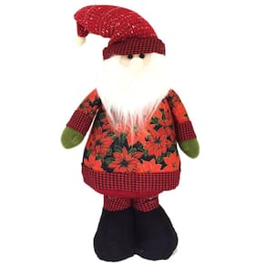 Papai Noel Pelúcia Em Pé Decor Bico de Papagaio 42cm - Master Christmas