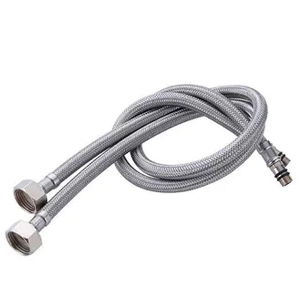 Engate Rabicho 80cm Monocomando Par Misturador Grande Flexível Mangueira Torneira Água Quente Fria Par Banheiro Cozinha Comprido