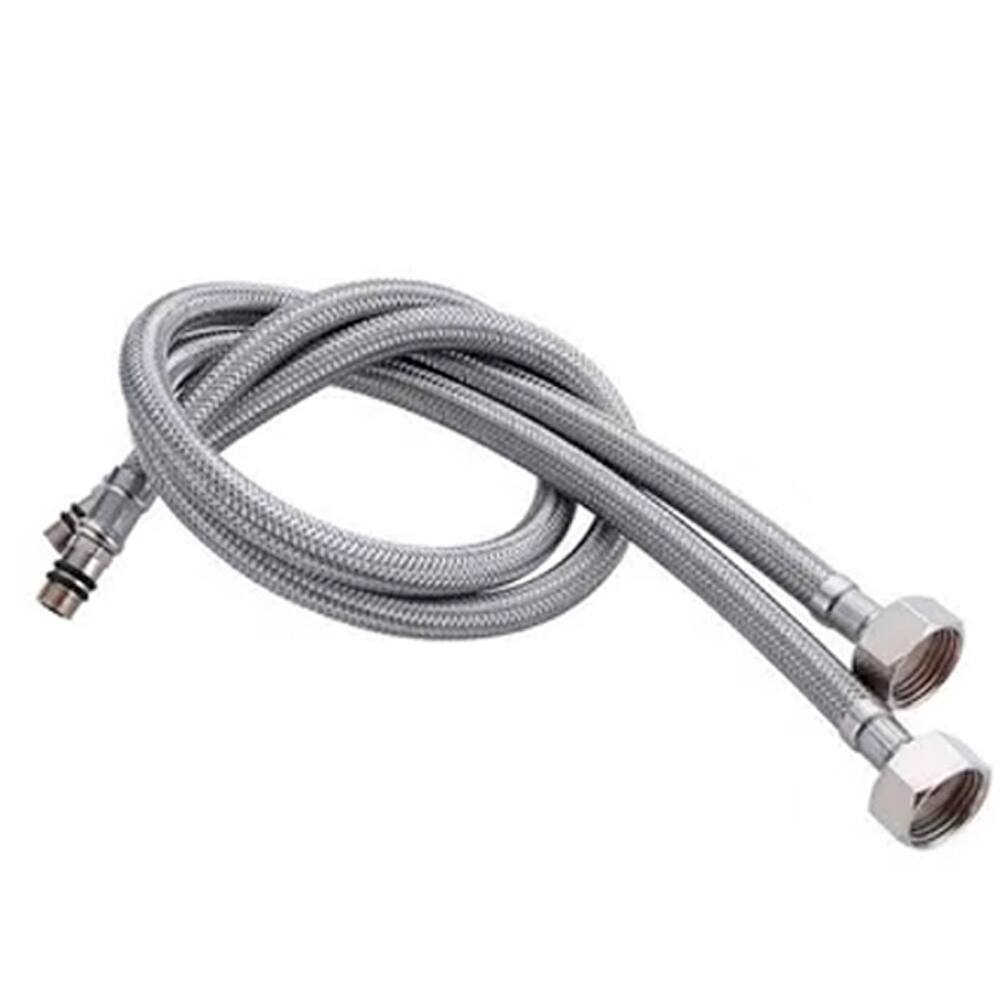 Engate Rabicho Par Flexível 80cm Monocomando Misturador Água Quente Fria Torneira Grande Comprido Mangueira Banheiro Cozinha