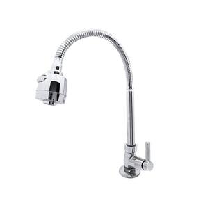 Torneira para Cozinha com Acionamento 1/4 Volta Tubo Flexível 2 Jatos de Dispersão Bancada Bognar