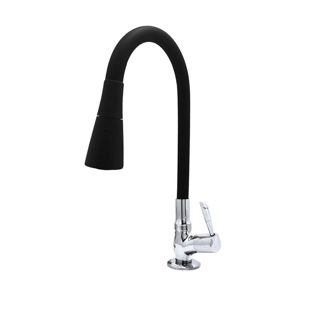 Torneira para Cozinha com Acionamento 1/4 Volta Tubo Flexível 2 Jatos de Dispersão Bancada Bognar