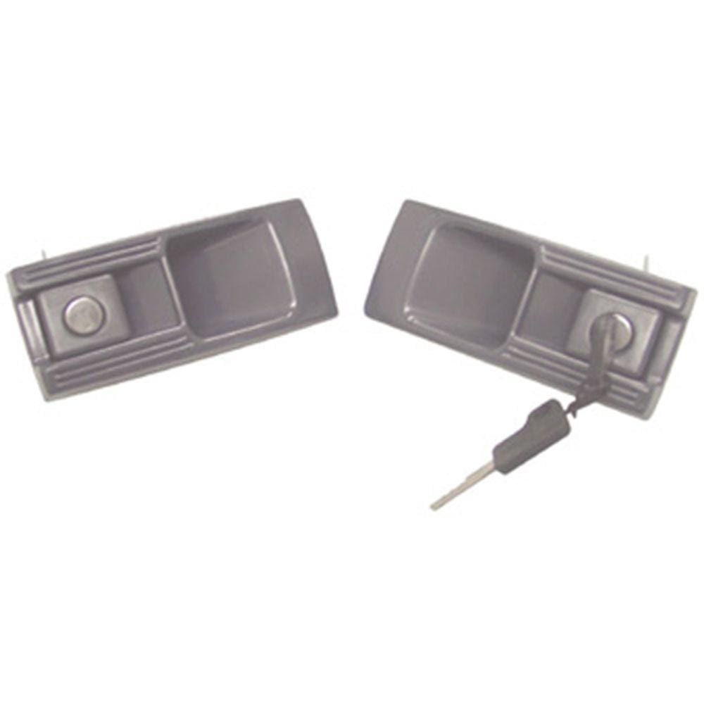 Par De Maçaneta Portas (cinza) Opala