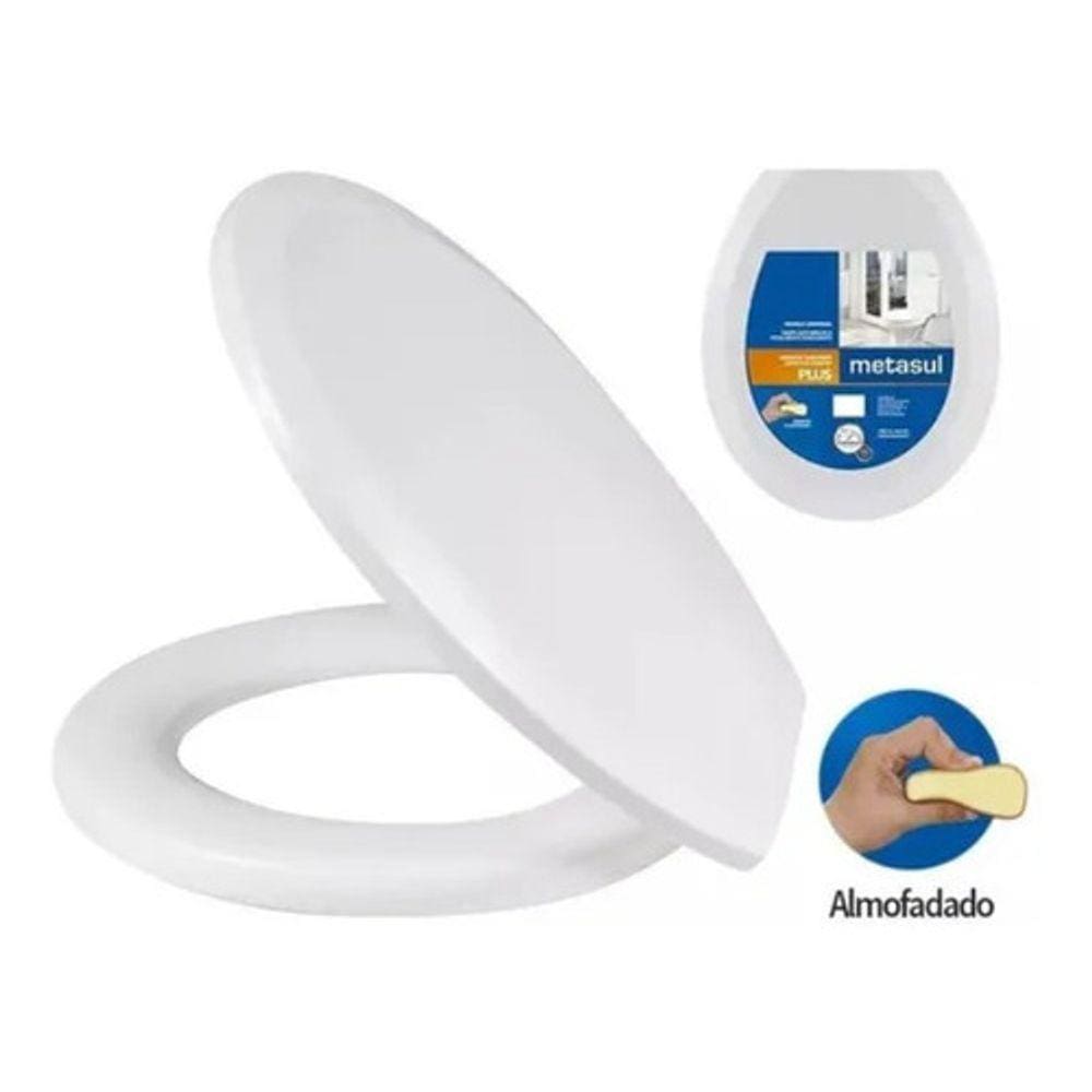 Assento Sanitário Oval Almofadado Para Vaso Zip Incepa