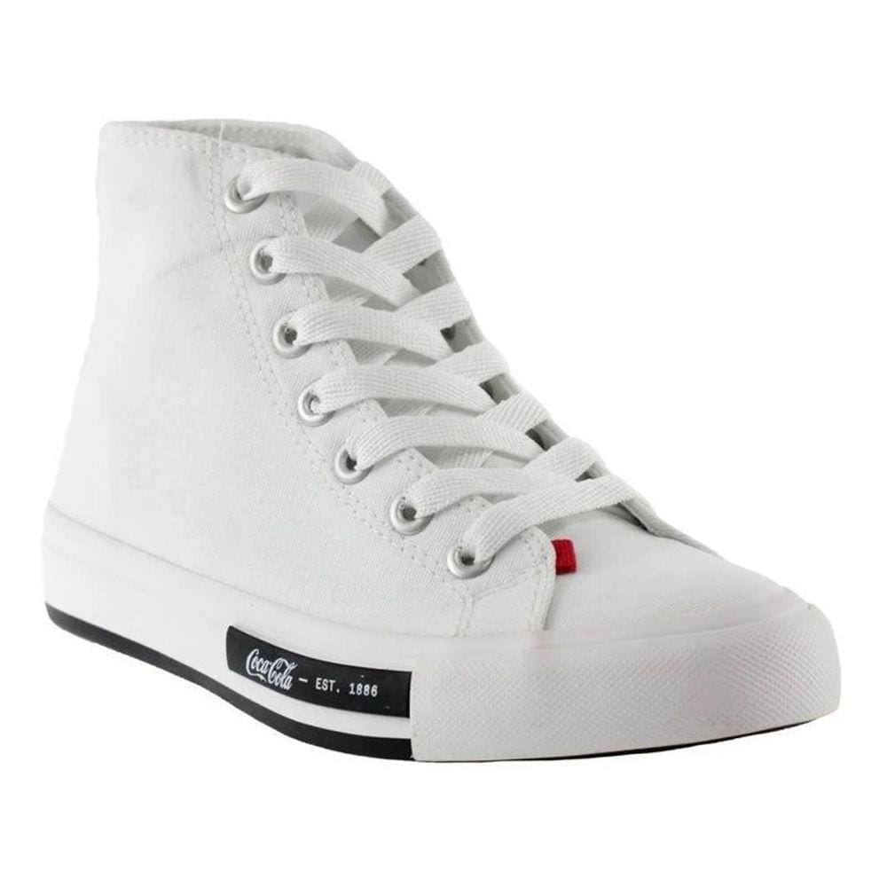 Tenis Feminino Casual Botinha Lona Coca Cola CC2060