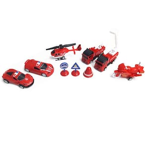 Kit Brinquedo Caminhão Bombeiro Fire Rescue - Chic Outlet