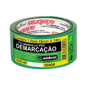 Fita Para Marcação De Solo Pvc 48Mm X 14M Verde 803050006