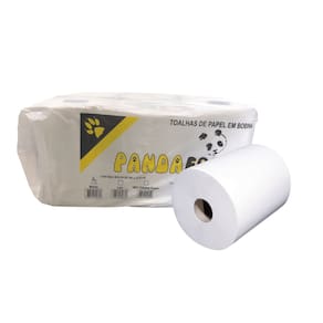 Papel toalha bobina branco 20x200x6 Pandafree
