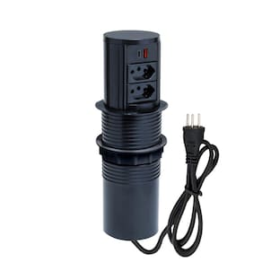 Torre De Tomada Totem Slim Automático 2 Tomadas 20A USB 3.5A