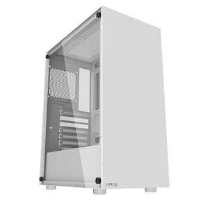 Gabinete Gamer Motospeed Hyrax Atx Vidro Lateral Temperado Branco Hgb200w