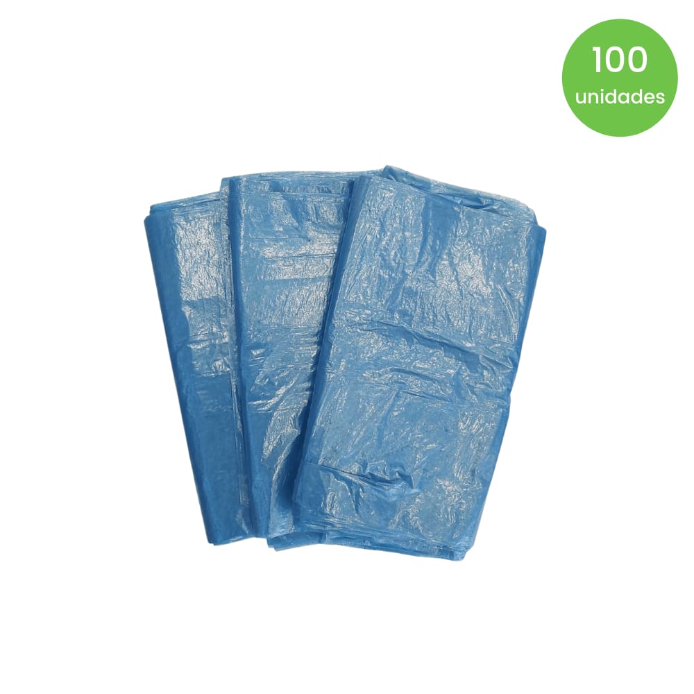 Saco de lixo 60L Azul Tonovale c/100 unidades