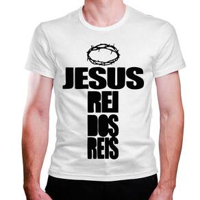 CAMISETA MASCULINA Jesus Rei dos Reis Evangélica Gospel