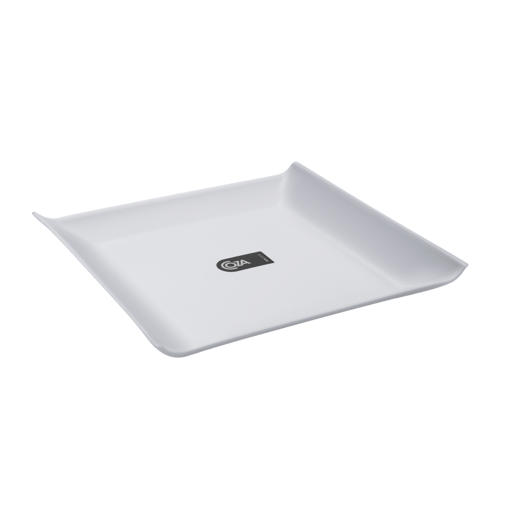Prato Quadrado Grande Coza Cozy 20,6 x 20,6 x 2,6 cm Branco