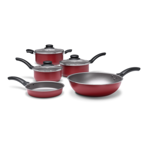 Jogo de Panelas Brinox Ruby 5 Peças Vermelho