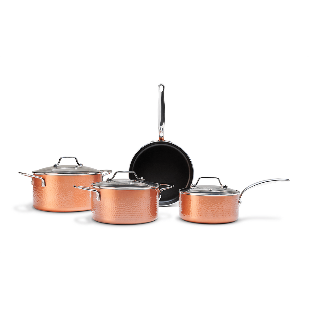 Jogo de Panelas com Fundo de Indução Brinox Copper 4 Peças Cobre