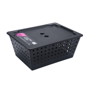 Cesta Organizadora Maxi com Tampa Coza One 39 x 30 x 16,8 cm Preto
